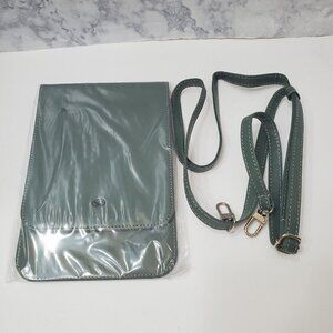 Caseable Crossbody Bag Phone Bag RFID Protection Green Adjustable Strap Travel